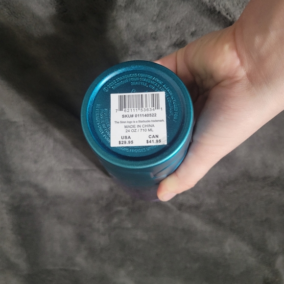 Starbucks 2023 Twilight Ombré Mermaid Tumbler, Purple Blue 24 oz New With Defect - Picture 3 of 5
